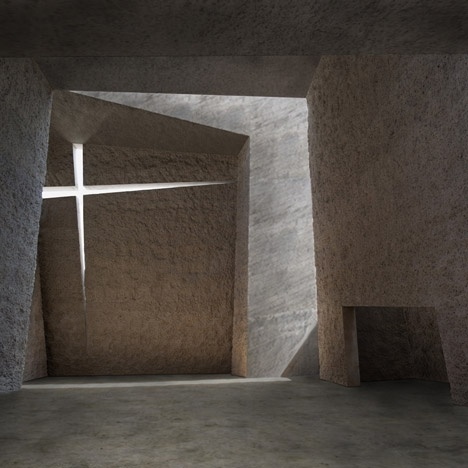 Dezeen architecture and design magazine #interior #cubist #church #architecture #angles
