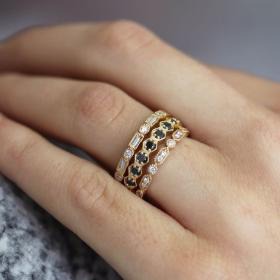 Stackable diamond rings