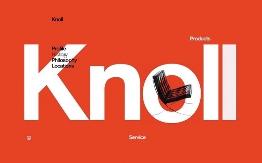 NB: Knoll Communications #simplicity #design #graphic #knoll #typography