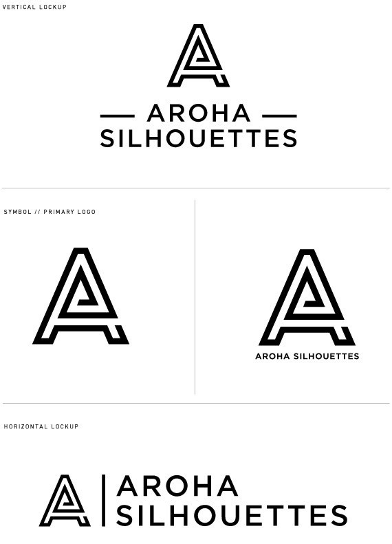 Aroha Silhouettes Jewelry // Logo Development