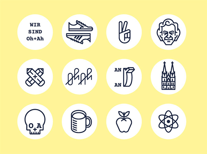 OH+AH - Timo Meyer - Illustration #line #pictogram #icon #sign #picto #symbol
