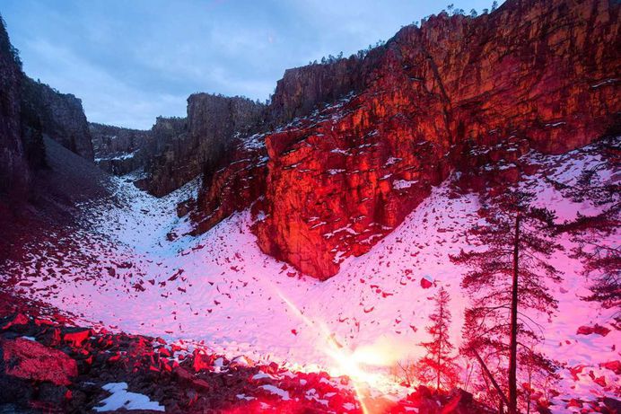 Aeon: Fiery Red Nordic Landscapes by Oystein Sture Aspelund
