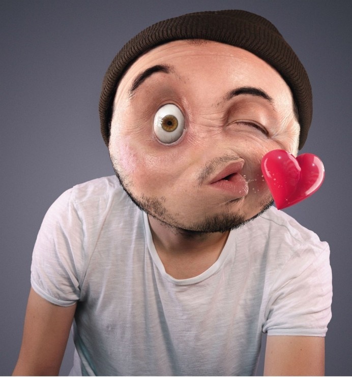 Unreal Digital Emoticons #digital #advertisement #portrait #art