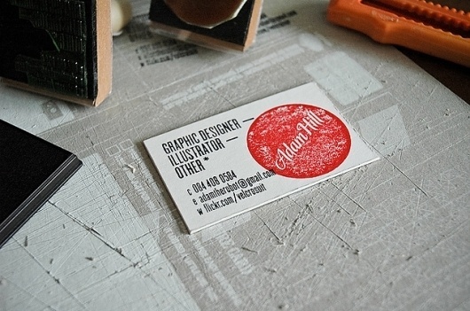 Business Card - Part 2 | Flickr - Photo Sharing! #stamp #rubber #business #card #identity