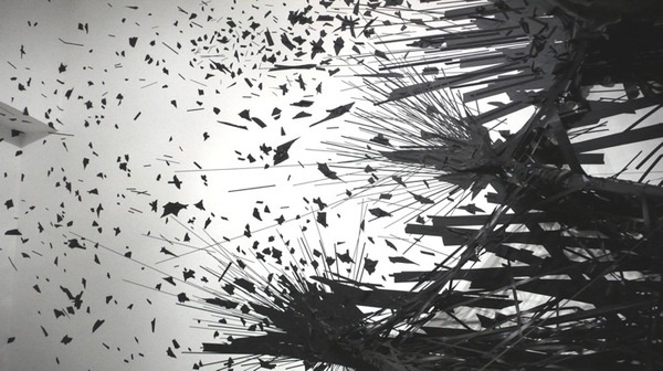 Monika Grzymalas 3D Tape Drawing Explodes onto the Walls of Galerie Crone #tape #installation