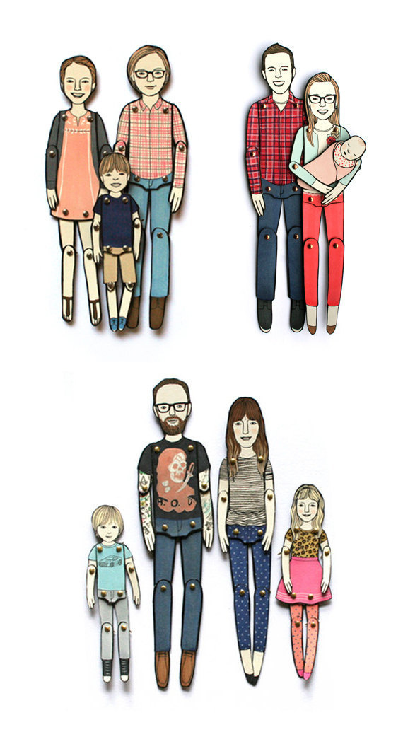 personalized paper dolls custom-made to look by JordanGraceOwens #paper #dolls
