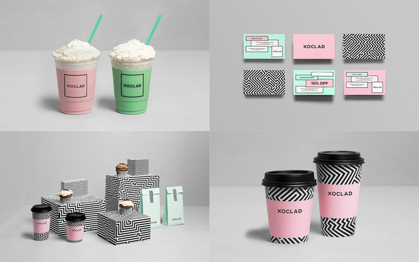 Xoclad by Anagrama #pattern #anagrama #packaging #icecream #brand #coffee #colour #new