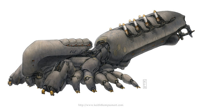 Vehicles: ICBM System #robot #fantasy #sci-fi #wwwkeiththompsonartcom