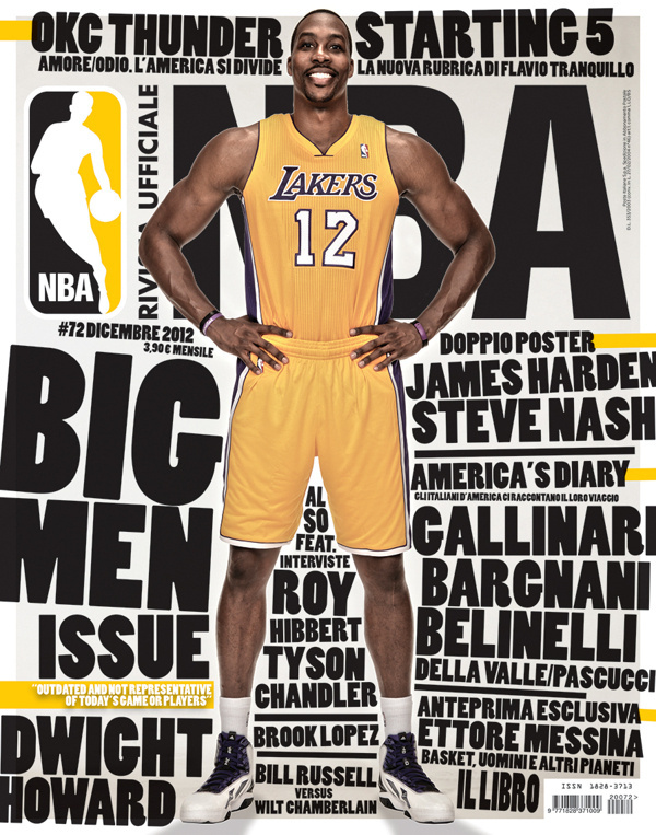 Rivista NBA | Covers 2012 13 by Francesco Poroli #typography #cover #editorial #sport #nba