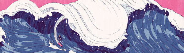 ESPN Wave Andrew Archer #paint #illustration #archer #andrew