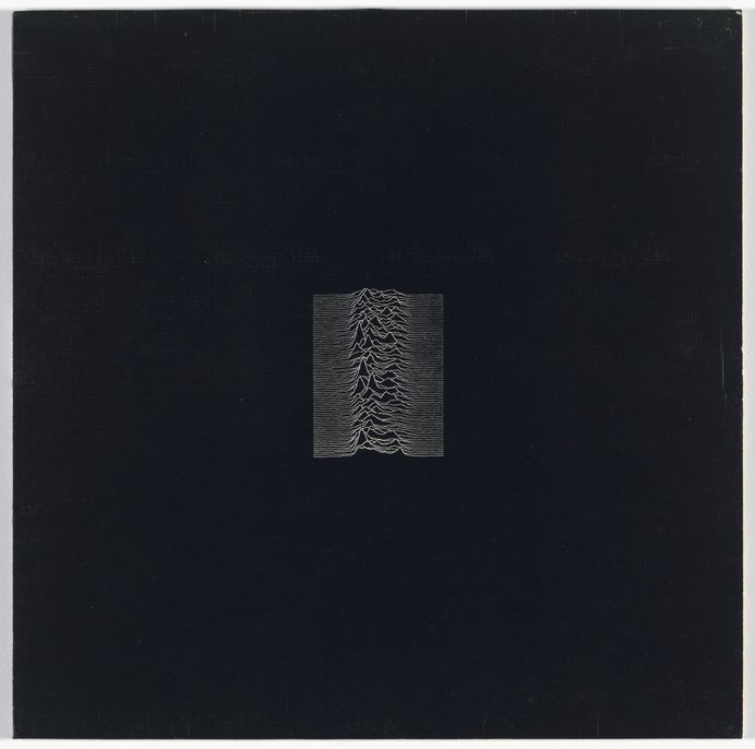 Peter Saville, Joy Division, Factory Records, Manchester. Album cover for Joy Division, Unknown Pleasures. 1979