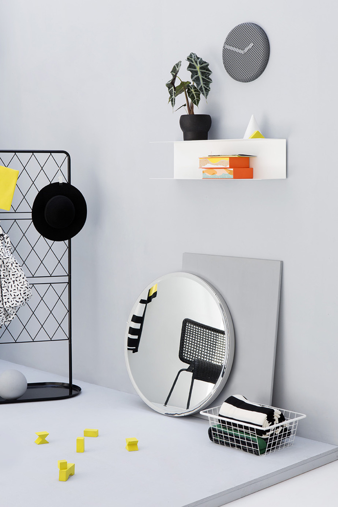 IKEA studio, graphic minimalistic shapes in home furnishing