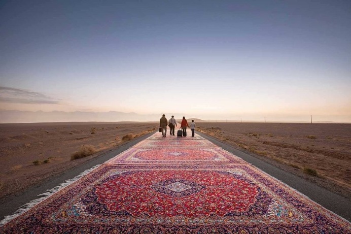 Jalal Sepehr Combines Fine Art Photography and Persian Rugs
