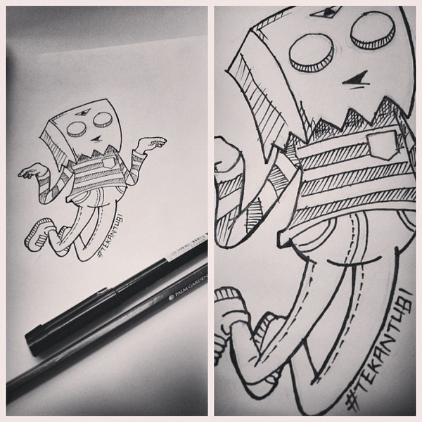Once you see it. #line #illuminati #paperbag #sketch