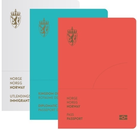 The design for the covers of the new passports is bold and striking. #nordic #passport #neue #abstract