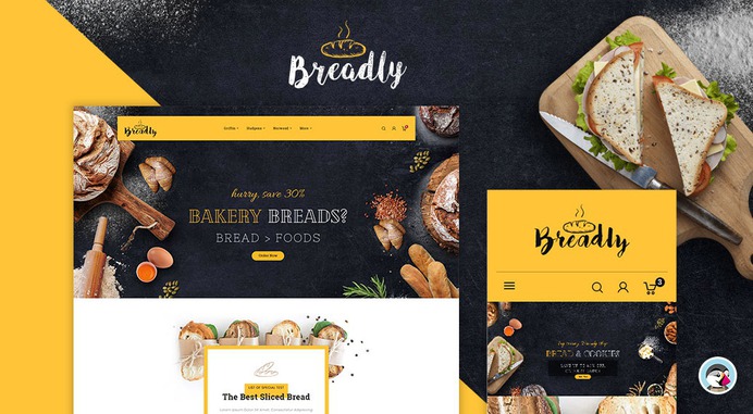 #Breadly - #Cafe & #Bakery #Foods - #Prestashop #Responsive #Theme | #TemplateTrip #eCommerce #Website #Design #Template