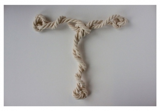 Abekilling - Marie Brodersen #knot #typeface #monkey