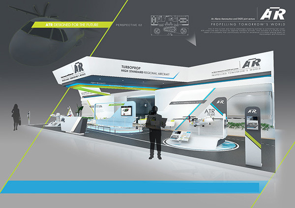 ATR@AIRSHOW on Behance #diagonal #showroom #set