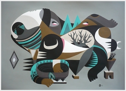 All sizes | Shakruna | Flickr - Photo Sharing! #abstract #vrancken #olivier #illustration #shakruna #grey