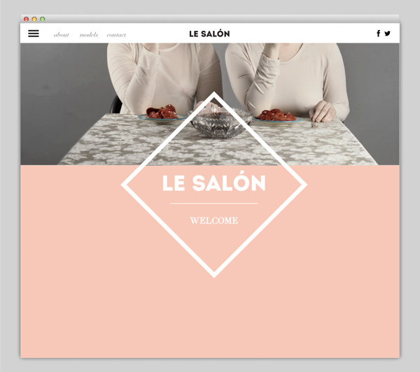Le SALÃ"N on Behance #web