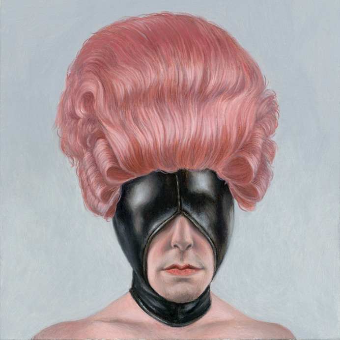 "Perverse Foil": Studio Visit with Karen Hsiao and Dan Quintana | Hi-Fructose Magazine #bizarre #pink #wig #drag #illustration #strange #portrait #leather #fetish