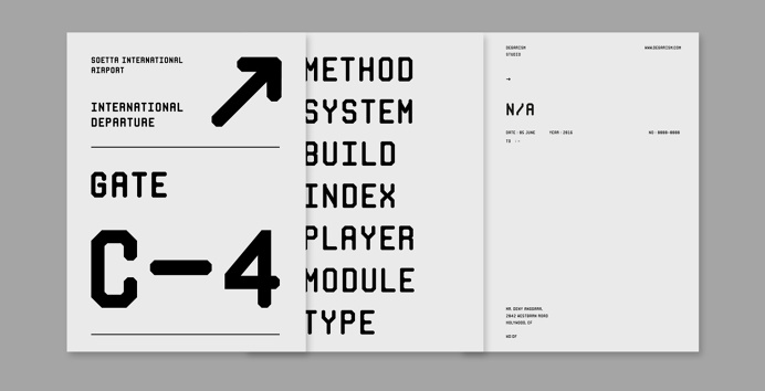 Mono RGO™ Pro #monospace #modular #typeface #typography #signage