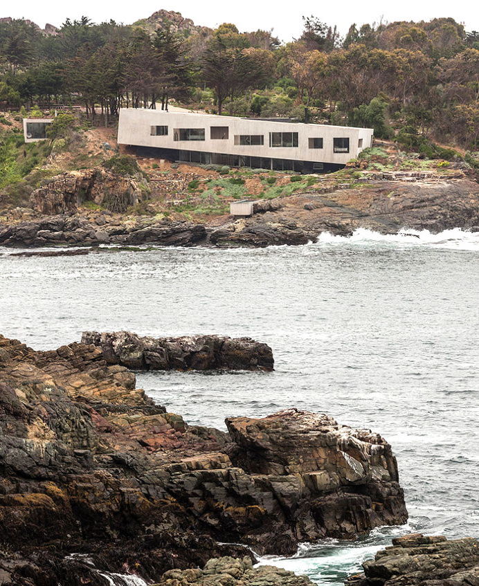 Fortress-Like Futuristic Concrete House - architecture, house, house design, dream home, #architecture