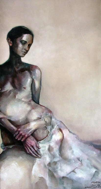 Saatchi Online Artist: Maria Teresa Crawford Cabral; Oil, 2012, Painting "Under the Pupa" #arts #painting #visual #art