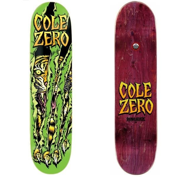 Google Image Result for http://shop.wreckless.ie/images/skateproducts/ZeroColeSurvivalDura Slick7.6251.jpg #chris #zero #claw #skateboard #tiger #cole