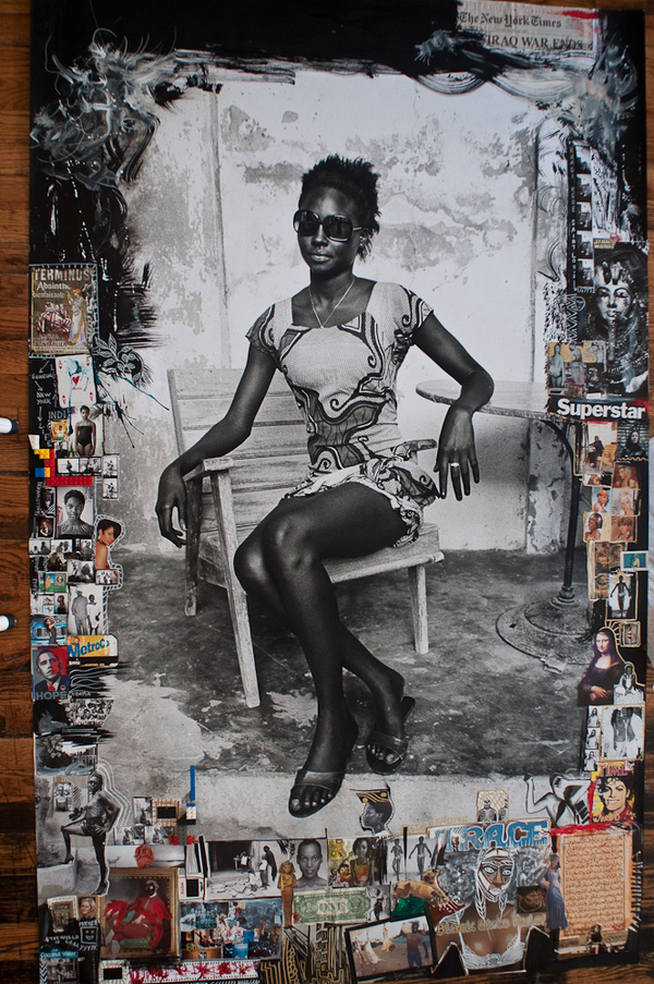 COLLAGE, Delphine Diaw Diallo #peter #beard #collage