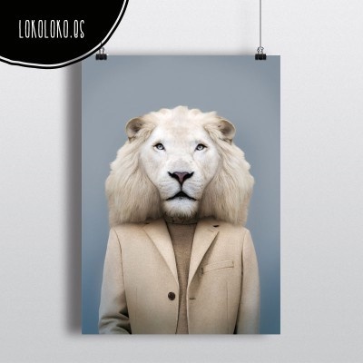#animals #clothe #fashion #wild #lion #poster