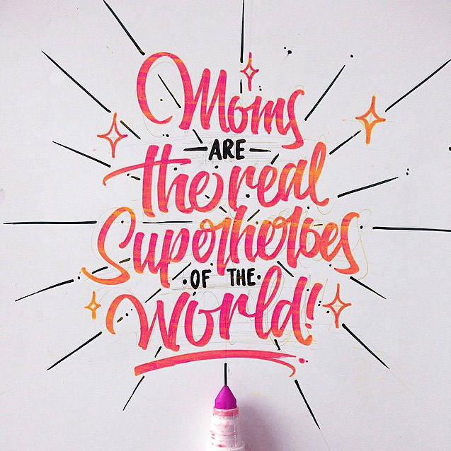 Calligraphy, typography, handwritten