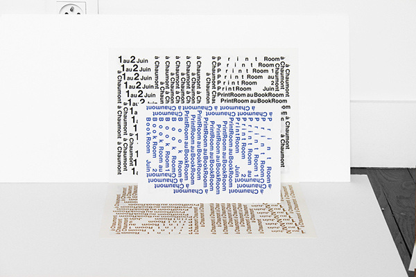 Chaumont Bookroom, STTADA atelier #typography #paper