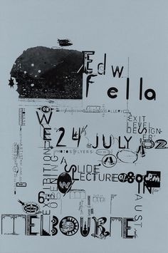 #poster #typography #graphic #edfella