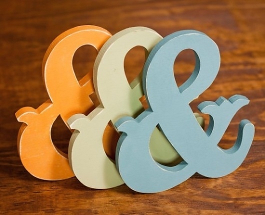 Ampersands are "For Like Ever" at Oh Dier | papernstitch #ampersands #wooden