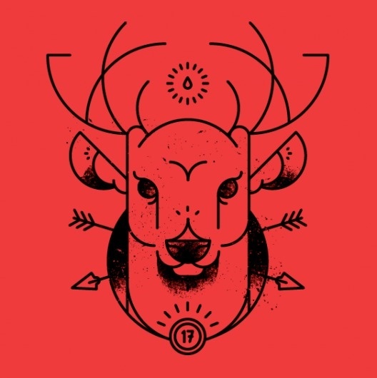 Dribbble - screen_shot_2012-05-16_at_12.06.00_pm.png by Ryan Clark #deer #lines #red #ryan #ohio #wmc #clark