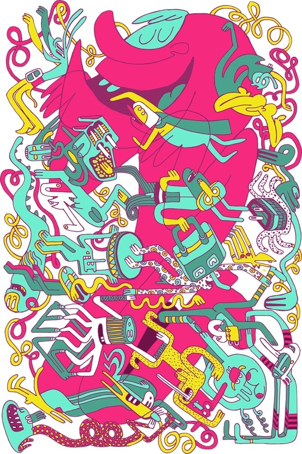 Party On! on Behance #illustration