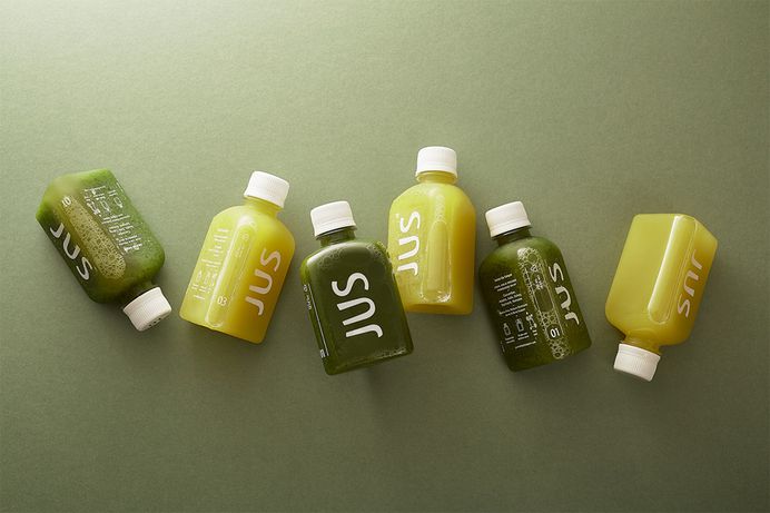 New Logo and Packaging for JUS by M -- N Associates