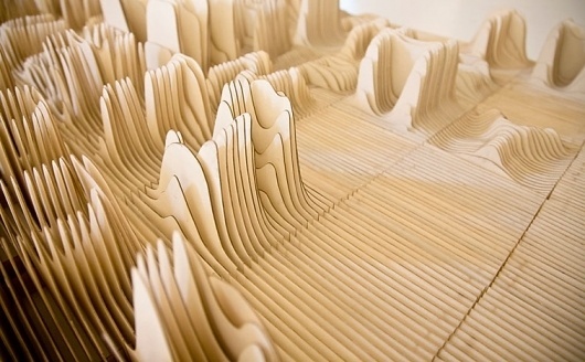 Adidas Laces 2011 | Büro Uebele | typetoken® #type #topography #wood #typography
