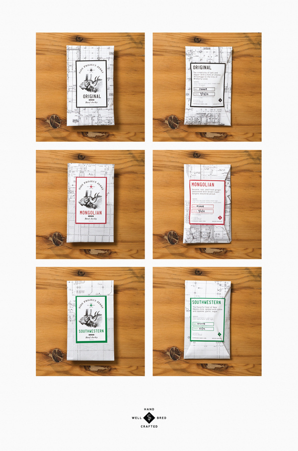 Side Project Jerky on the Behance Network #packaging #jerky #beef #branding