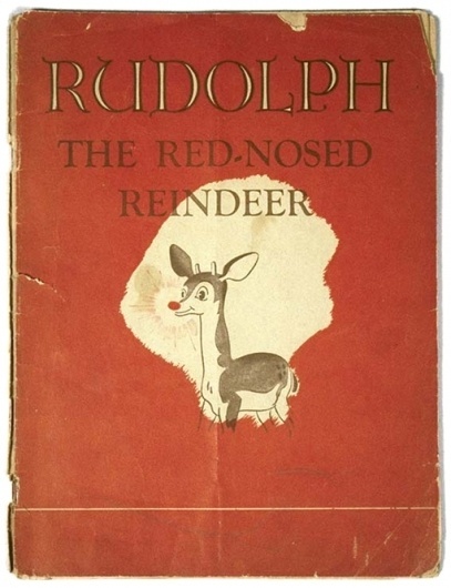 Rudolph the Red-Nosed Reindeer Book.jpg 511×665 pixels #publishing #illustration #vintage #book