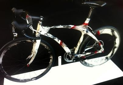 Amazing Sumi Ink Dye bicycle by Ted Lincoln 2012 #lincoln #gallery #ted #chance #aleatoric #art #accidental