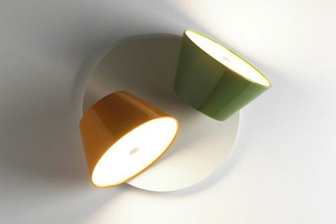 Barcelona-based #design company Marset has created the #unique, #bold and #colorful Tam Tam wall sconce.