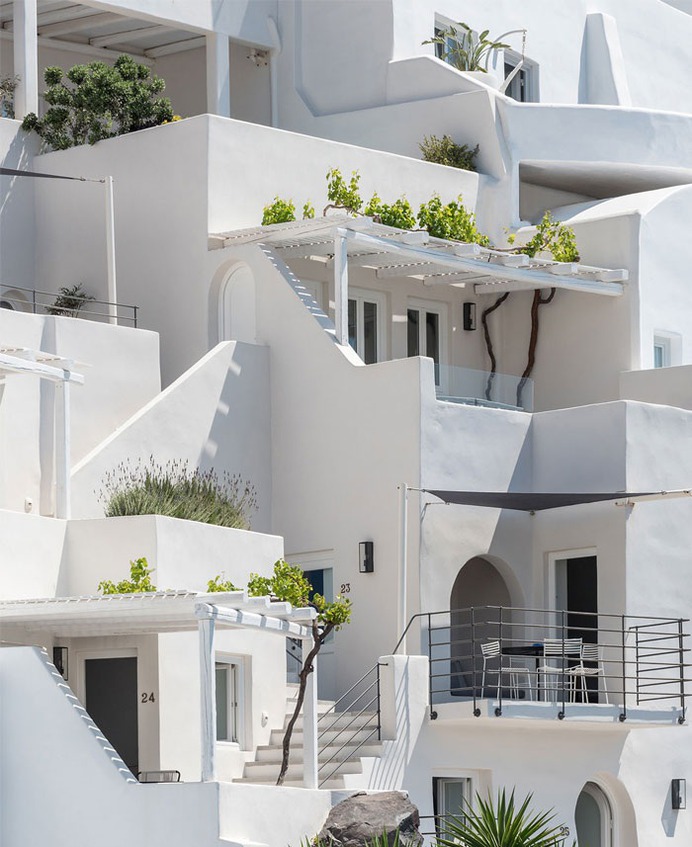 Full Renovation and Redesign of the Porto Fira Suites in Santorini #architecture