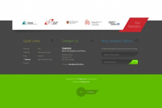 Green footer with partner logo Free Psd. See more inspiration related to Logo, Menu, Template, Green, Contact, Newsletter, Psd, Fresh, Newsletter template, Logo template, Partner, Footer, Green logo, Horizontal and Part on Freepik.