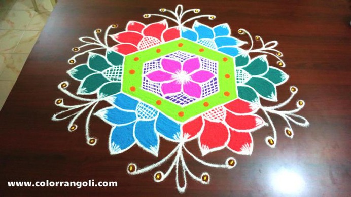 Stunning Kolam Rangoli Design