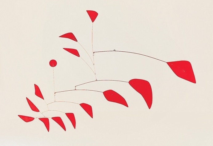 Alexander Calder #abstract #mobile #red