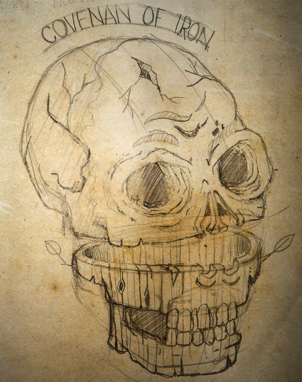 COVENANT OF IRON on Behance #vector #print #retro #ilustracin #illustration #poster #skull