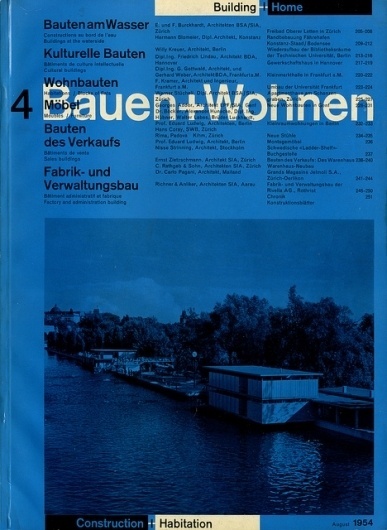 Bauen+Wohnen: Volume 03, Issue 04 | Flickr - Photo Sharing! #swiss #design #graphic #cover #grid #bauen+wohren #magazine #typography