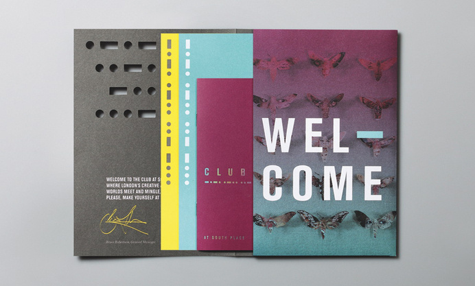 Club at South Place #hotel #branding #collateral #color